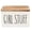 White, variant on Covered Box with Wood Look Lid, Rectangular Storage Container for Tabletop Organization and Shelf Use, 20.3cm
