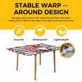thumbnail image 4 of Valentine's Day Table Cloths for 3 Foot Rectangle Tables, Red Gnomes Love Checkered Buffalo Patio Waterproof Elastic Fitted Tablecloths, Washable Rectangular Table Cover for Camping, 4 of 8
