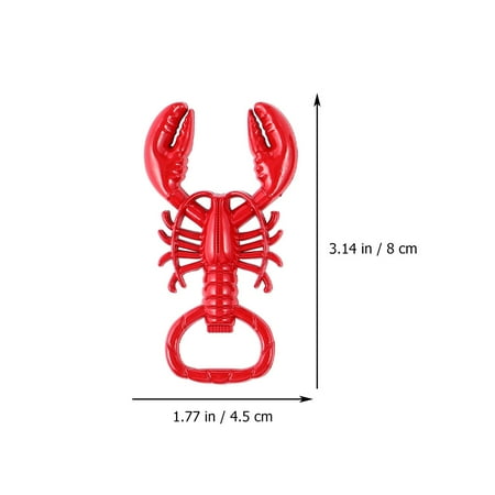 

3pcs Crayfish Design Bottle Opener Zinc Alloy Bottle Opener Bottle Lifter