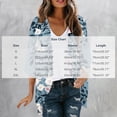 thumbnail image 2 of Guluxicc Women's Chiffon Jackets Flower Graphic Open Front Pull-on Long Sleeve Jackets for Beach Vacation Wear Spring Summer Casual Outfits, 2 of 4