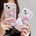 thumbnail image 2 of Sanrio-funda de Hello Kitty para iPhone, carcasa transparente de lujo con dibujos animados, para modelos 14, 13, 12, 11 Pro Max, XR, XS MAX, 7, 8 Plus, SE, Y2K Fivean unisex, 2 of 2