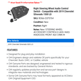 thumbnail image 2 of Right Steering Wheel Audio Control Switch - Compatible with 2019 Chevy Silverado 1500 LD, 2 of 2