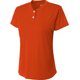thumbnail image 1 of Camiseta henley A4 Tek de 2 botones para mujer NARANJA ATLÉTICA S NW3143, 1 of 1