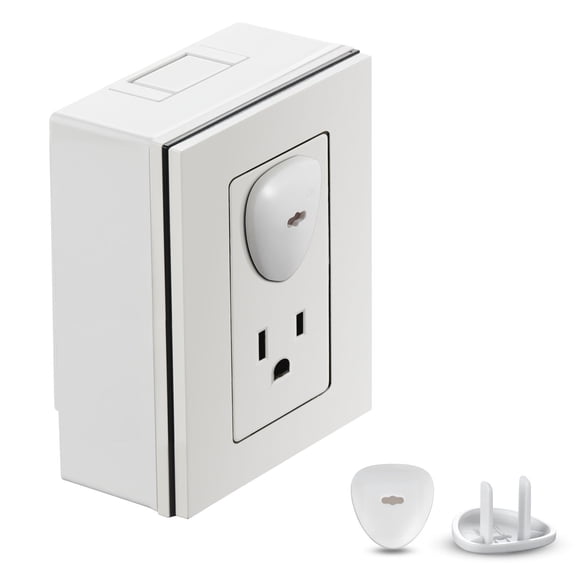 KFFKFF Outlet Covers, 70 Pack, Plug Protectors for Electrical Sockets, Safety Caps with Shock Resistance, Simple Installation, Durable ABS Material, for Home Wall Power Outlets, White