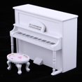 thumbnail image 4 of Piano de Muñeca en Miniatura de , Piano de Muebles en Miniatura de 1:12 , para Adorno de Baoblaze dollhouse piano, 4 of 8