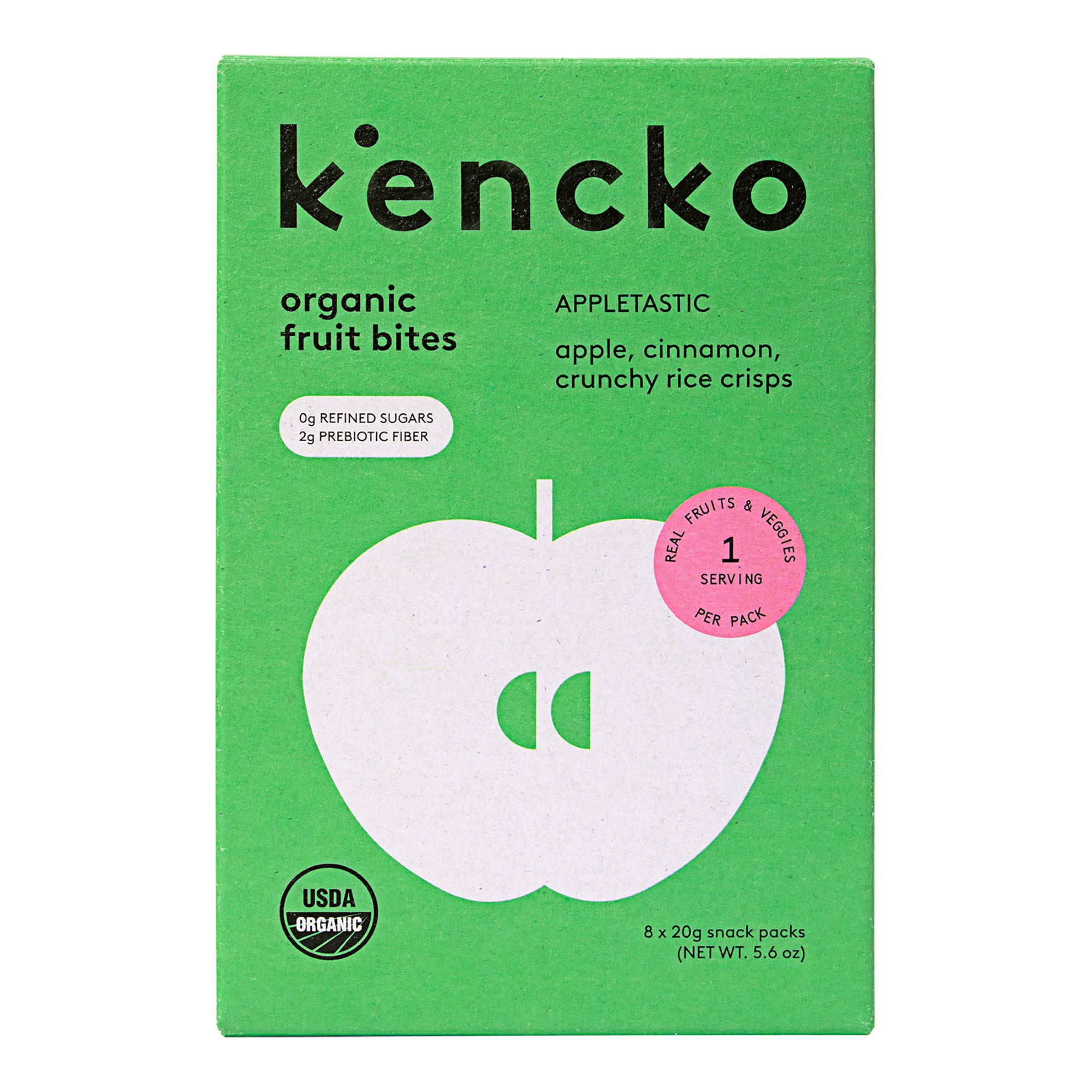 Kencko Appletastic Organic Fruit Bites, .7oz, 8 Pack