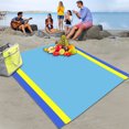 thumbnail image 1 of Manta de playa, manta de picnic al aire libre estera de playa a prueba de agua sin arena grande Wmkox8yii jkg1149, 1 of 2