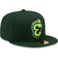 thumbnail image 3 of Men's New Era Green Eugene Emeralds Authentic Collection 59FIFTY Fitted Hat, 3 of 6