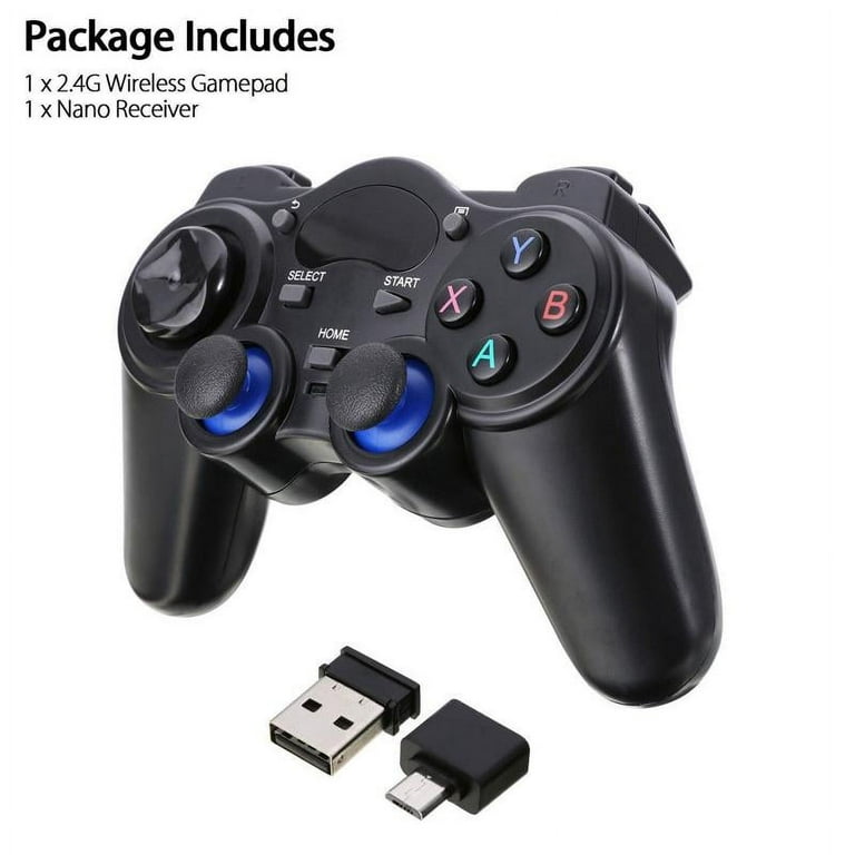 2.4G Wireless Game Controller for Windows Android,USB Bluetooth Mobile  Phone Gamepad Joystick for PC, Android, PC 360, Smart TV, Network Set-top  Box