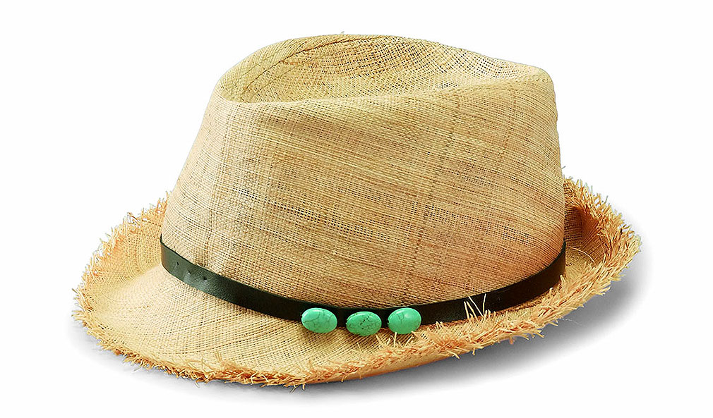 raffia fedora hat
