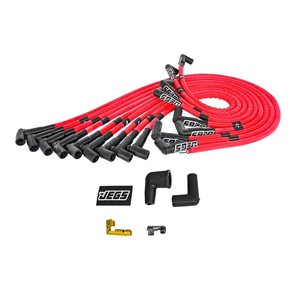 JEGS 40314 Hi-Temp Spark Plug Wire Set Fits Big Block Chevy 396-454 w/HEI Distri