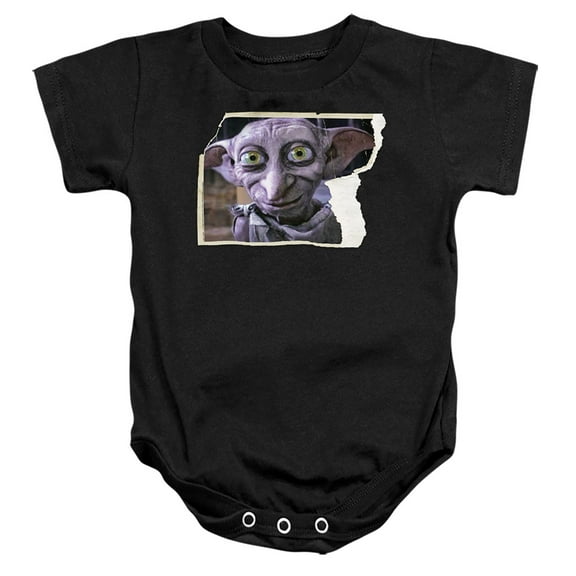 Harry Potter Dobby Worn Photo Unisex Infant Snap Suit for Baby (18 Months) Black