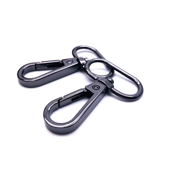 Goyunwell Swivel Lobster Clasps Push Gate Snap Hook for purse 1" Purse Making Supplies 15 Pcs Gunmetal
