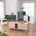 thumbnail image 6 of Nightstand, Modern Bedside Tables End Tables With Drawer And Open Shelf, Solid Wood Leg Support, Compact Sofa Side Tables For Bedroom Living Room Dorm, 6 of 9