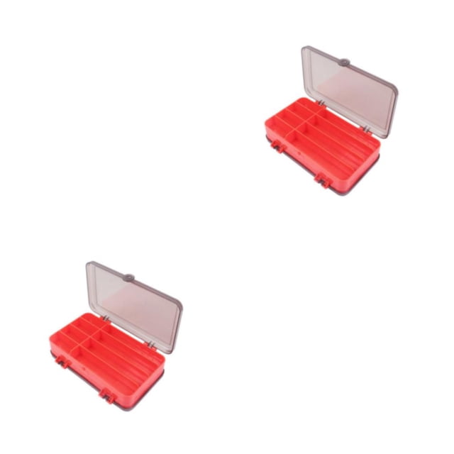 Injueey Caja de almacenamiento de herramientas de pesca ABS, reemplazo de compartimento múltiple de doble cara, caja de herramientas portátil Type1 NO1