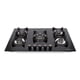 thumbnail image 1 of Parrilla de gas 5 quemadores cristal 76cm Capella OdipO Cristal Templado Negro 5 Quemadores, 1 of 5