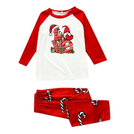 

Youmylove Kids For Christmas Children Pajamas Cute Tress Printed Pjs Plaid Long Sleeve Children Christmas Casusal Pajamas Sleepwear Nightclothes