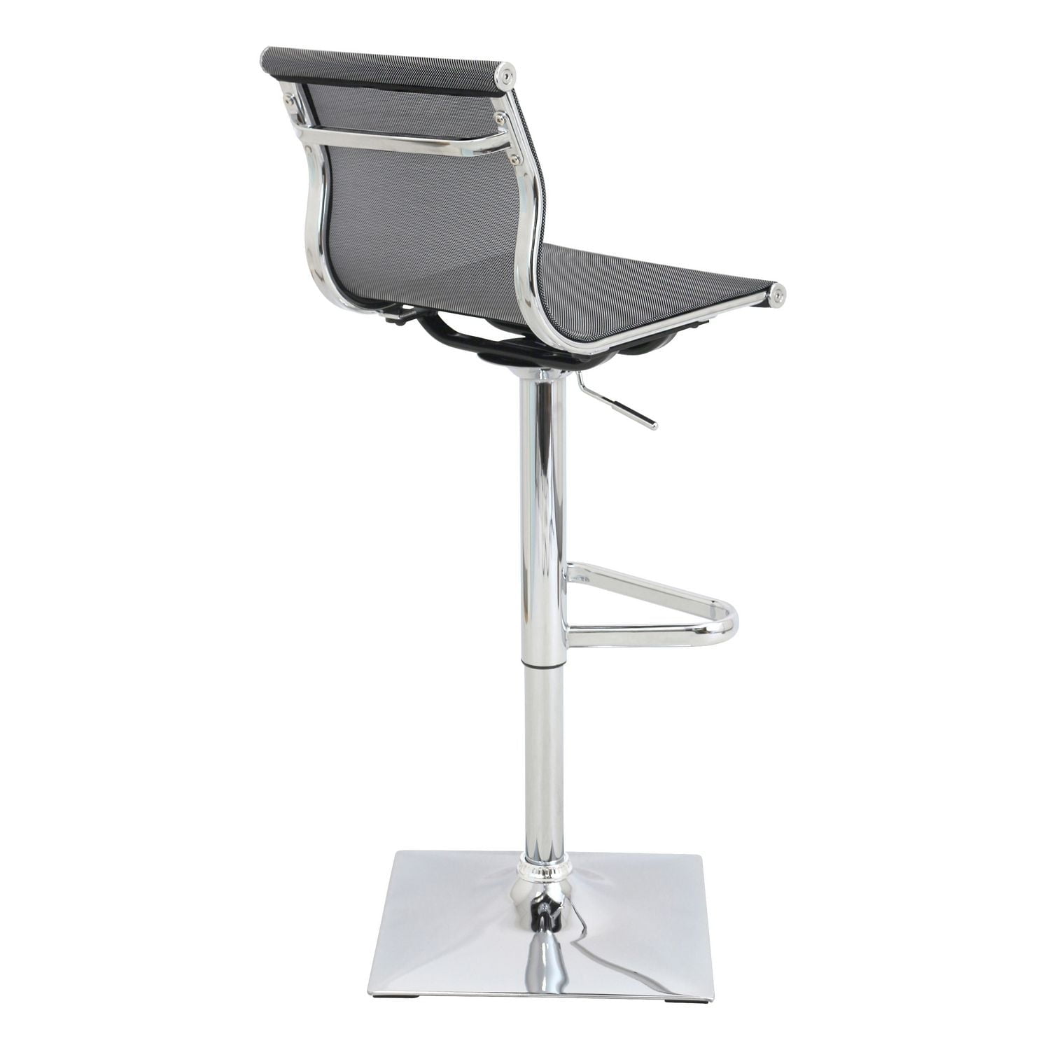 LumiSource Mirage Contemporary Adjustable Barstool