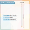 thumbnail image 2 of Uxcell Hard Drawing Pencils for Sketching, 12PCS Sketch Pencils for Drawing Art Pencils Graphite Wood Pre-sharpened for Drawing Sketching Artist, Round, White Refill, White/Red Pole, 2 of 6
