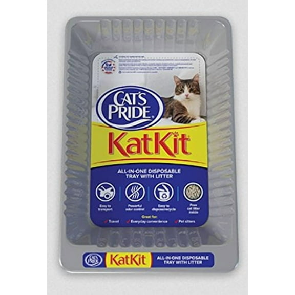 Cat's Pride, Disposable Litter Pan, Includes Pan & Litter All In One 1 Pack