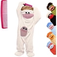 thumbnail image 5 of 𝑲𝑰𝑫𝑺 Big Mouth Funny Monster Onesie With Comb Hooded 𝑷𝑨𝑱𝑨𝑴𝑨𝑺 | Silly Big Mouth Monsters Plush Jumpsuit with Pocket Cozy Home Soft Plush Home Loungewear 2027 Halloween Family Costumes, 5 of 10