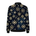thumbnail image 4 of NMMUED Christmas Jacket Christmas Coats for Women Casual Outerwear Christmas Tops for Women Zip Up Jacket Christmas Gifts for Women Athletic Jacket Women Black L, 4 of 6