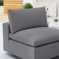 thumbnail image 4 of Lounge Sofa Middle Chair, Sunbrella, Grey Gray, Fabric, Modern Contemporary, Outdoor Patio Balcony Cafe Bistro Garden Furniture Hotel Hospitality, 4 of 8
