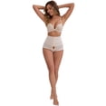 thumbnail image 5 of DARING DIVA Women's High-Waisted Shaper Knickers Tummy Control Half-Hip Shorts 3XL White, 5 of 5