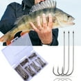 thumbnail image 2 of Necvior 120Pcs Aberdeen Hook for Trout Saltwater Fishing Tackle Barbed Fishing Hook Straight Shank Light Wire Fishing Hook, 2 of 10