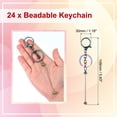 thumbnail image 2 of Uxcell Metal Beadable Keychains Bars with Lobster Hook Gradient Plating, 2 of 6