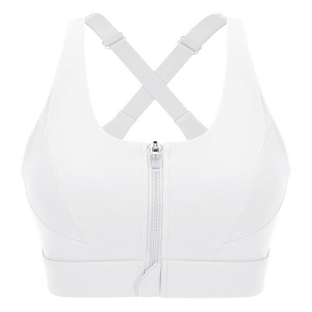 

Yoga Bralette Zip Top Running Tops High Quality Sports Bra