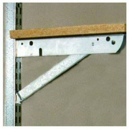 

Knape & Vogt BK-0103-22 20 Galvanized Steel Double Shelf Bracket / Fold Out Support
