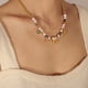 thumbnail image 1 of Collar para mujer, joyería para mujer, collar de joyería para mujer, colgante geométrico de corazón, collar de perla de piedra natural, collar Alentine, 1 of 5