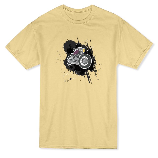 T-shirt Cool Vintage de Moto Graphique pour Homme Vegas Gold