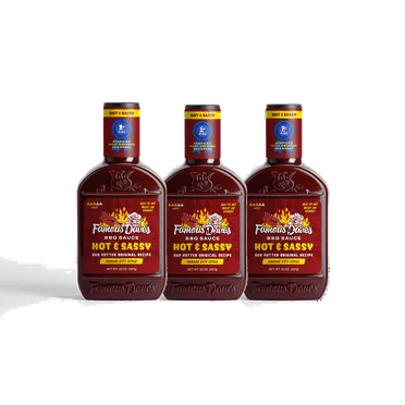 Famous Dave's Hot & Sassy Kansas City Style BBQ Sauce, 3-Pack 20 oz. Bottles