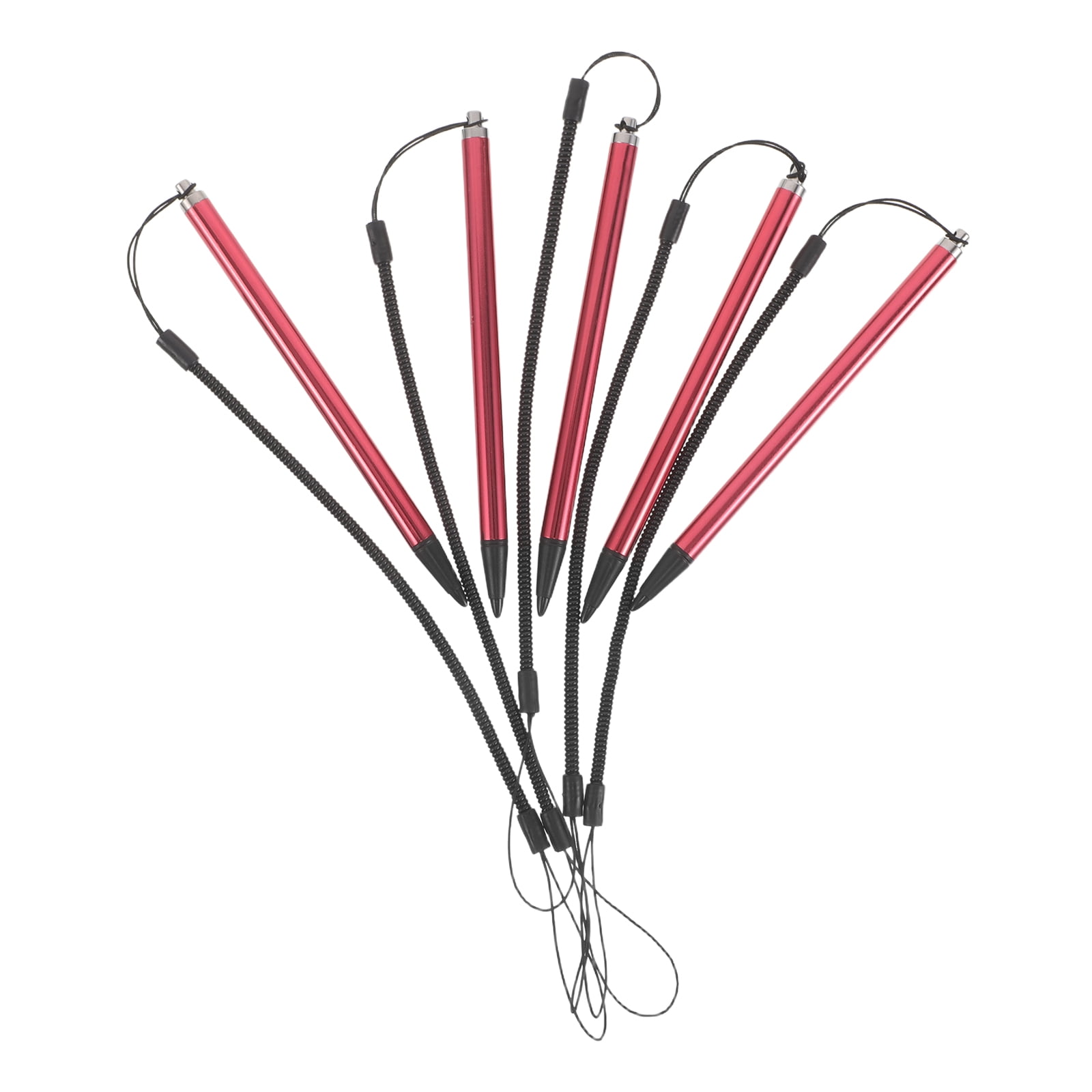 RENACLIPY 8Pcs Tablet Stylus Pen with Smooth Writing Tip and Coiled Lanyard for Reception Desk Tablets