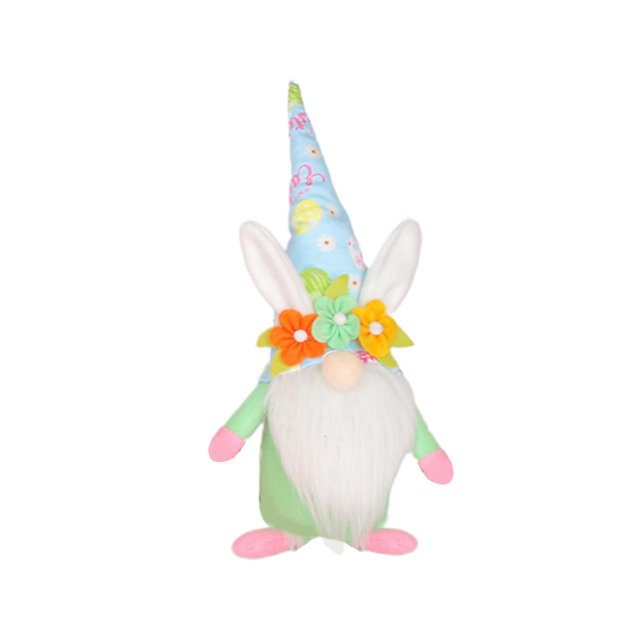 S Decoración de gnomo de conejito de Pascua, decoración de habitación de niña, regalos, adorno enano nórdico sueco Nisse escandinavo Tomte Elf