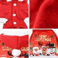 thumbnail image 4 of Christmas Dog Clothes Winter Pet Four-Legged Hooded Jacket  Red, 4 of 6