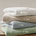 thumbnail image 6 of Cotton Bedding Set 3-Piece King Cotton Gauze Embroidered Quilt Set,White,Comforter Set, 6 of 22