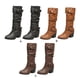 thumbnail image 2 of Guardurnaity 1 par de botas de tacón alto para mujer, portátiles, lavables, a la moda, de Color sólido, antiguo, para invierno y otoño, calzado para Calzado Negro Talla 38 Guardurnaity AP012983-01, 2 of 6