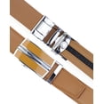 thumbnail image 3 of Men's Genuine Leather Ratchet Dress Belt with Automatic Buckle L:37"-38", 3 of 4