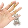 thumbnail image 1 of Cute Dog Shape Pet Hair Storage Keychain, Transparent Capsule Container for Cat Dog Fur Memorial, Unique Pet Keepsake Charm for Collars, Backpacks & Keys - 5.43 Inch, 1 of 8