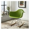 thumbnail image 2 of Aron Living Atoll 26" Mid-Century Plastic Rocker Arm Chair in Green, 2 of 5