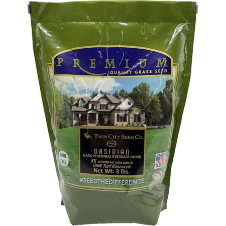Twin City Seed Co. Obsidian, Perennial Ryegrass Blend, 3 lb Bag