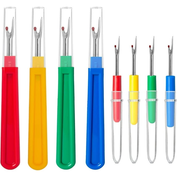 8Pcs Sewing Seam Rippers, Handy Stitch Rippers for Sewing/Crafting Removing Threads Tools (4 Large & 4 Small)