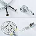 thumbnail image 4 of Handheld Shower Head High Pressure 5 Spray Settings Massage Spa Detachable Hand Held Showerhead Chrome Face with Hose and Adjustable Bracket,L, 4 of 7