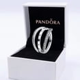 thumbnail image 2 of (Con Caja) Anillo De Plata s925 Pandora Flip Pareja Femenino Exquisito Regalo De Joyería, 2 of 4