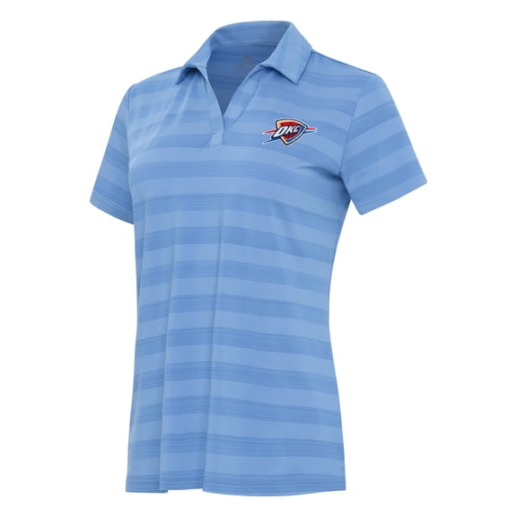 Women's Antigua Powder Blue Oklahoma City Thunder Tunnel Polo