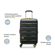 Securitech by Delsey, Citadel 27 Medium Checked Hardside Spinner Luggage Black