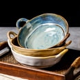 thumbnail image 6 of Qeeadeea Ceramic Bowl With Handle, Ramen Bowl Ceramic, Pho Bowls Large, Soup Bowl Microwave Safe, Udon Noodle Bowl-blue-20x16.5x6.5cm, 700ml, 6 of 7